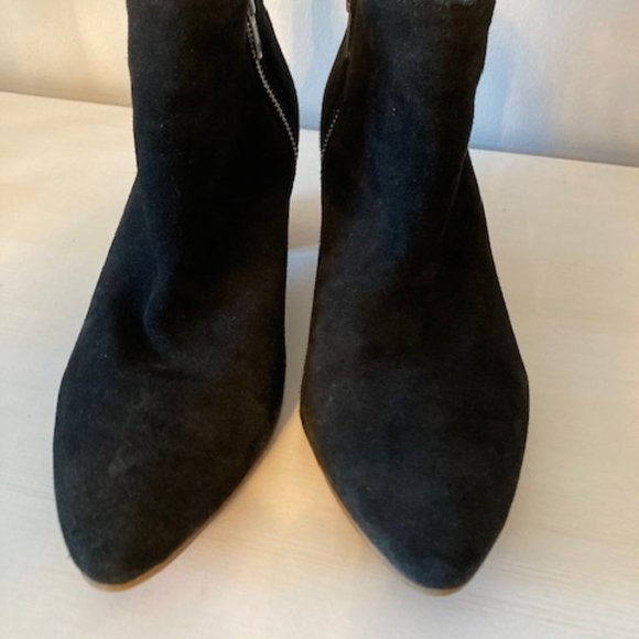 Black Leather Ankle Boots - Picture 8 of 12